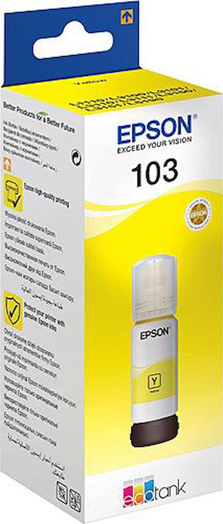 Epson T103 C13T00S44A Orijinal Sarı Mürekkep Kartuş