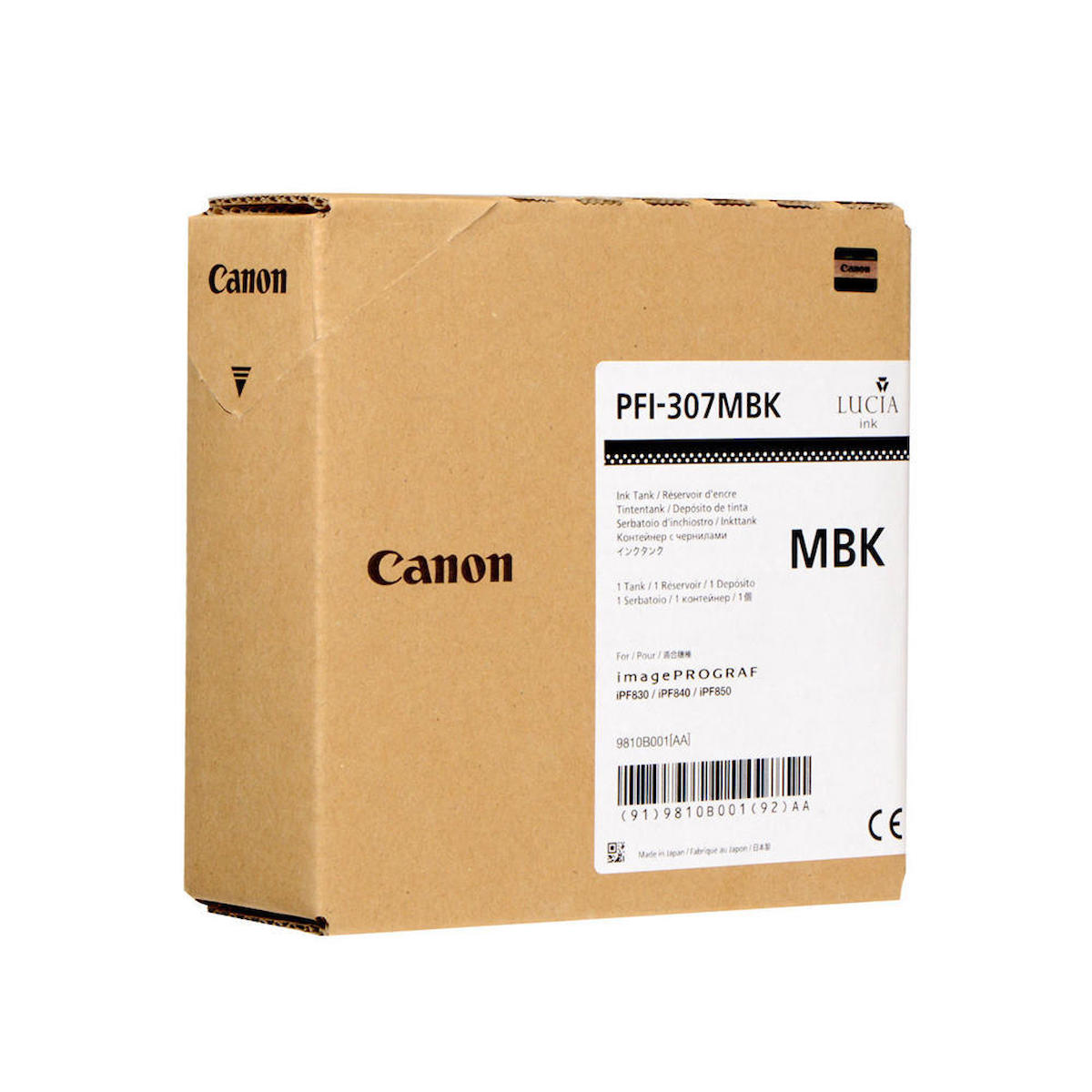 Canon PFI-307MBK MAT Orijinal Mat Siyah Mürekkep Kartuş