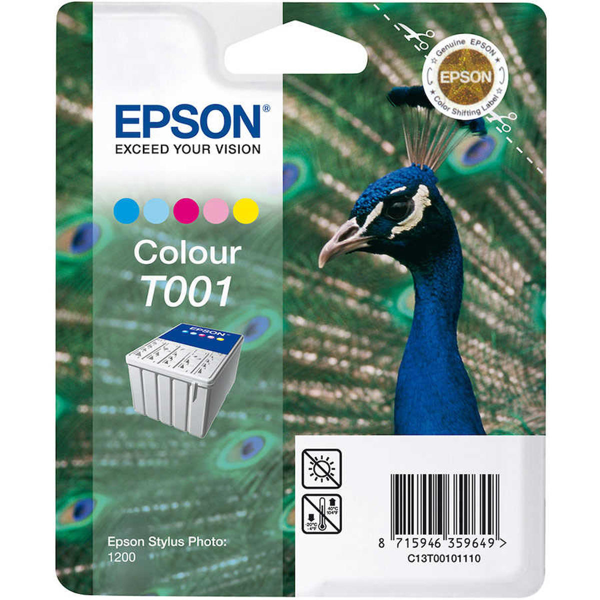 Epson T001-C13T00101120 Orijinal Renkli Mürekkep Kartuş
