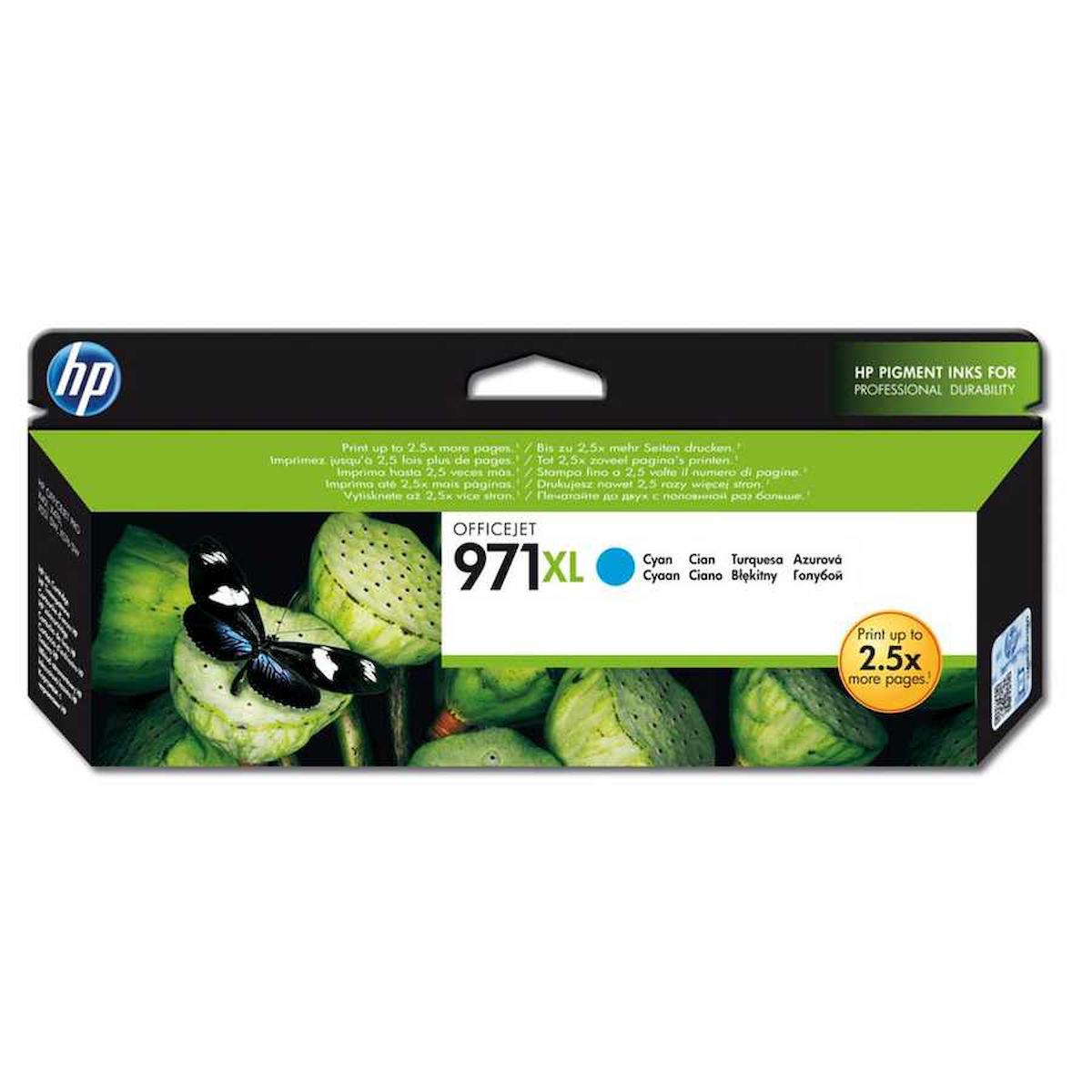 HP 971-CN626AE Orijinal Mavi Mürekkep Kartuş