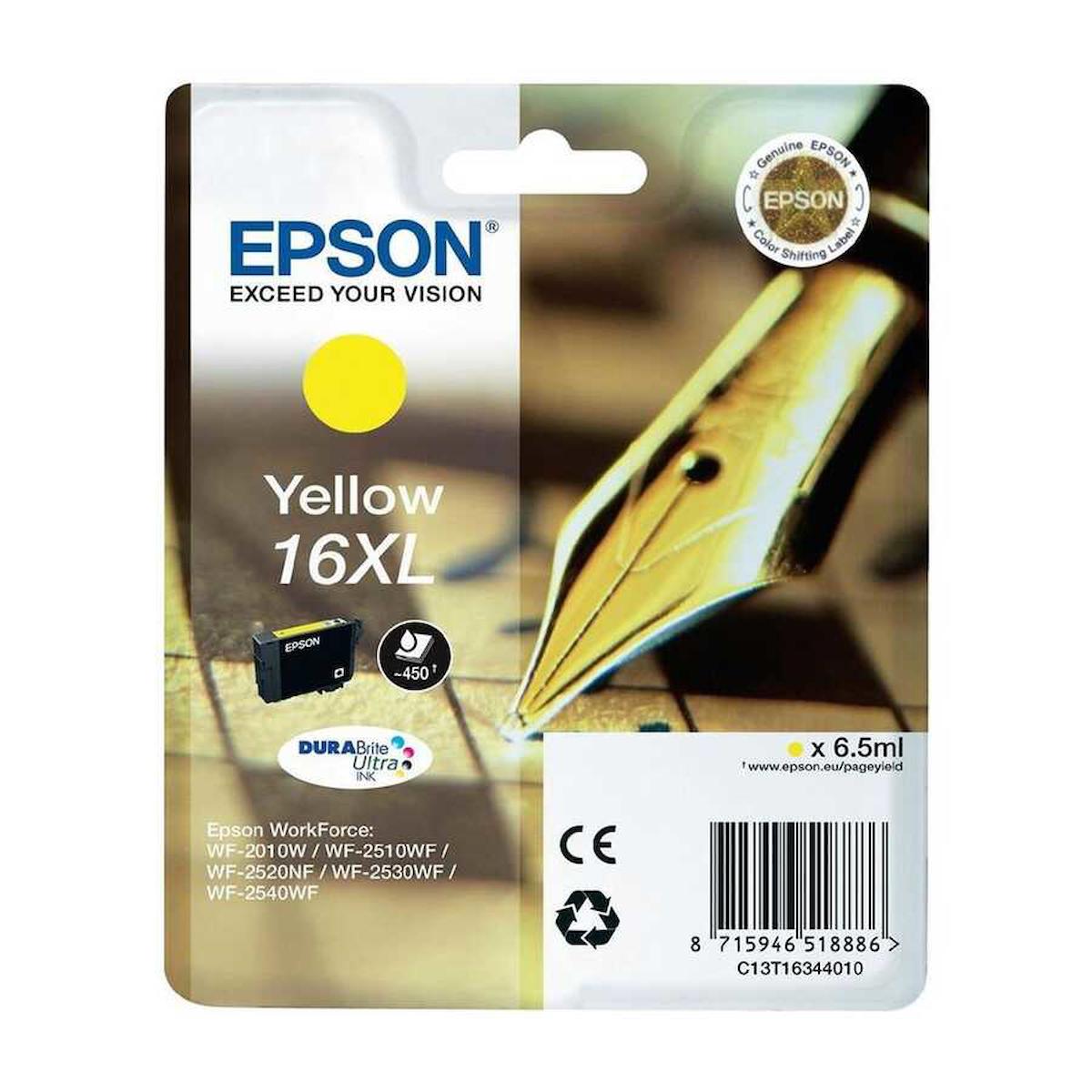 Epson 16XL-T1634-C13T16344020 Orijinal Sarı Mürekkep Kartuş