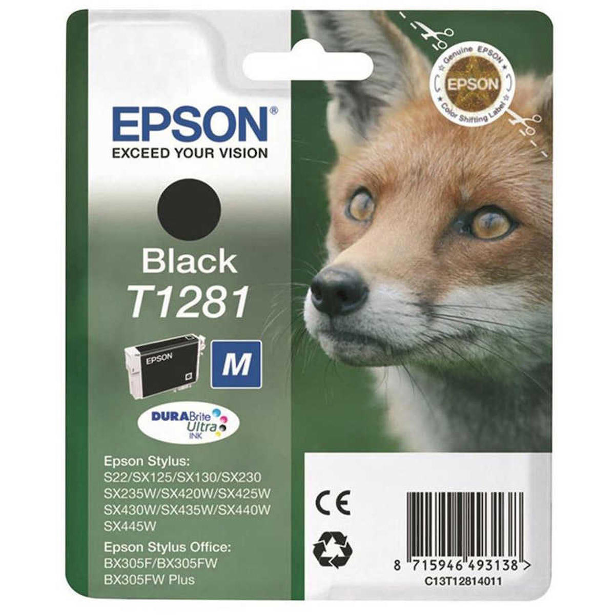 Epson T1281-C13T12814020 Orijinal Siyah Mürekkep Kartuş