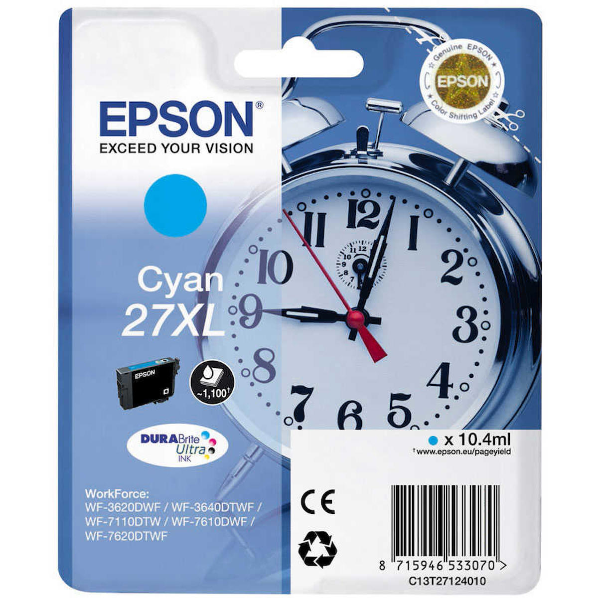 Epson 27XL-T2712-C13T27124020 Orijinal Mavi Mürekkep Kartuş