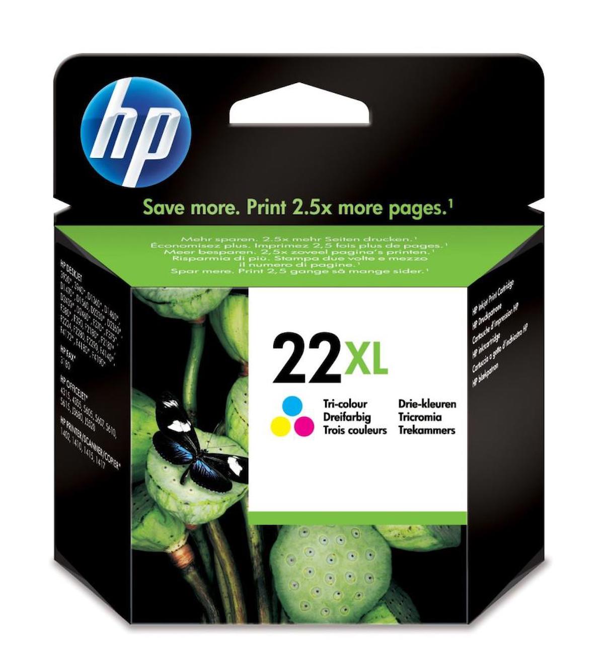 HP 22XL-C9352CE Orijinal Renkli Mürekkep Kartuş