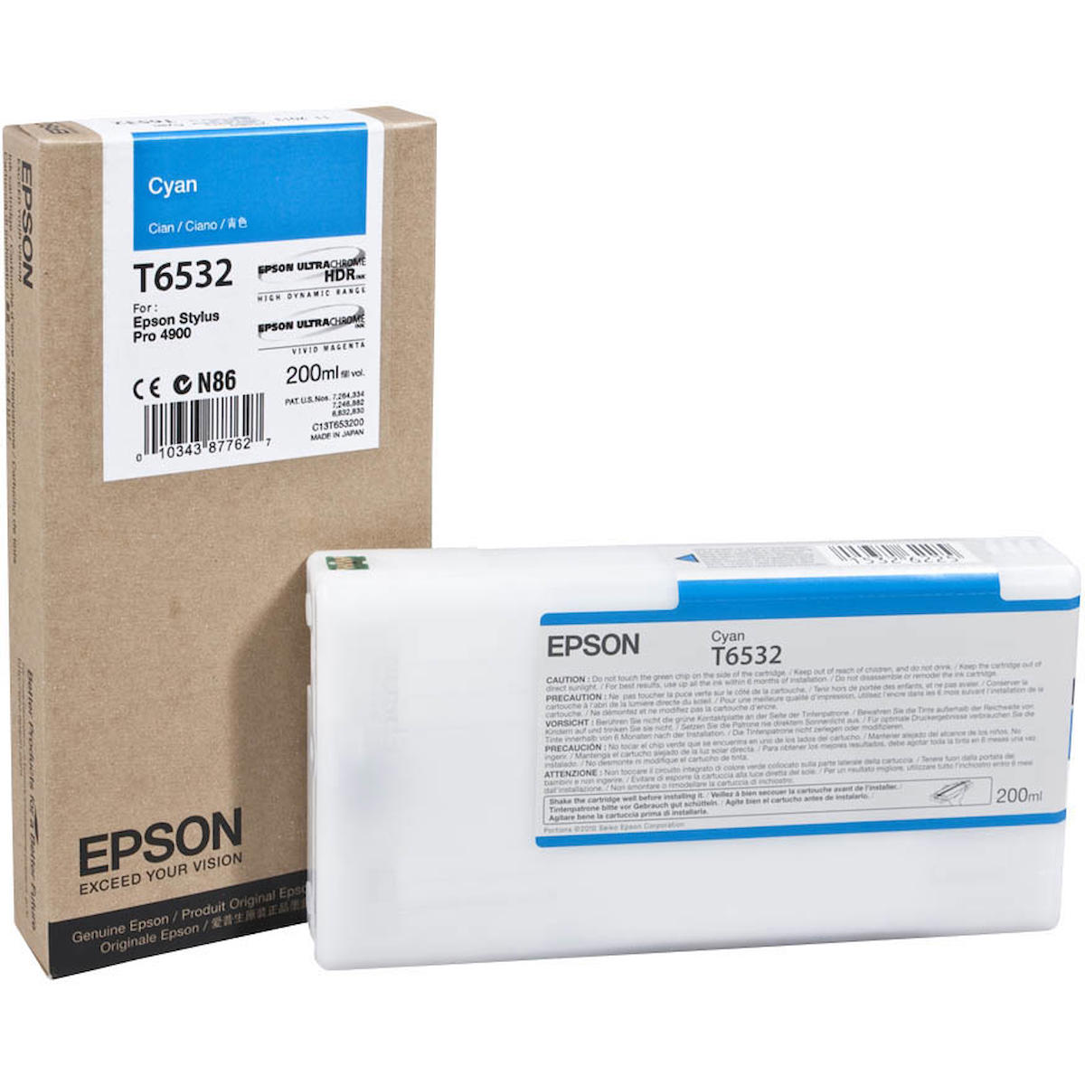 Epson T6538AA-C13T653800 Orijinal Mavi Mürekkep Kartuş