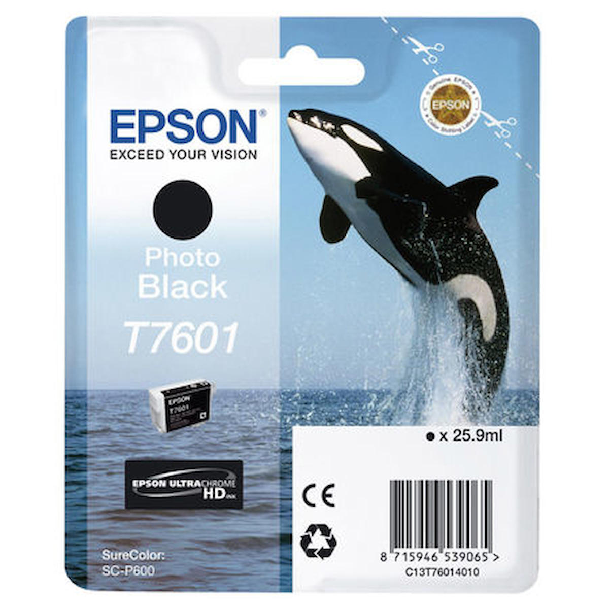 Epson T7601 C13T76014010 Orijinal Siyah Mürekkep Kartuş