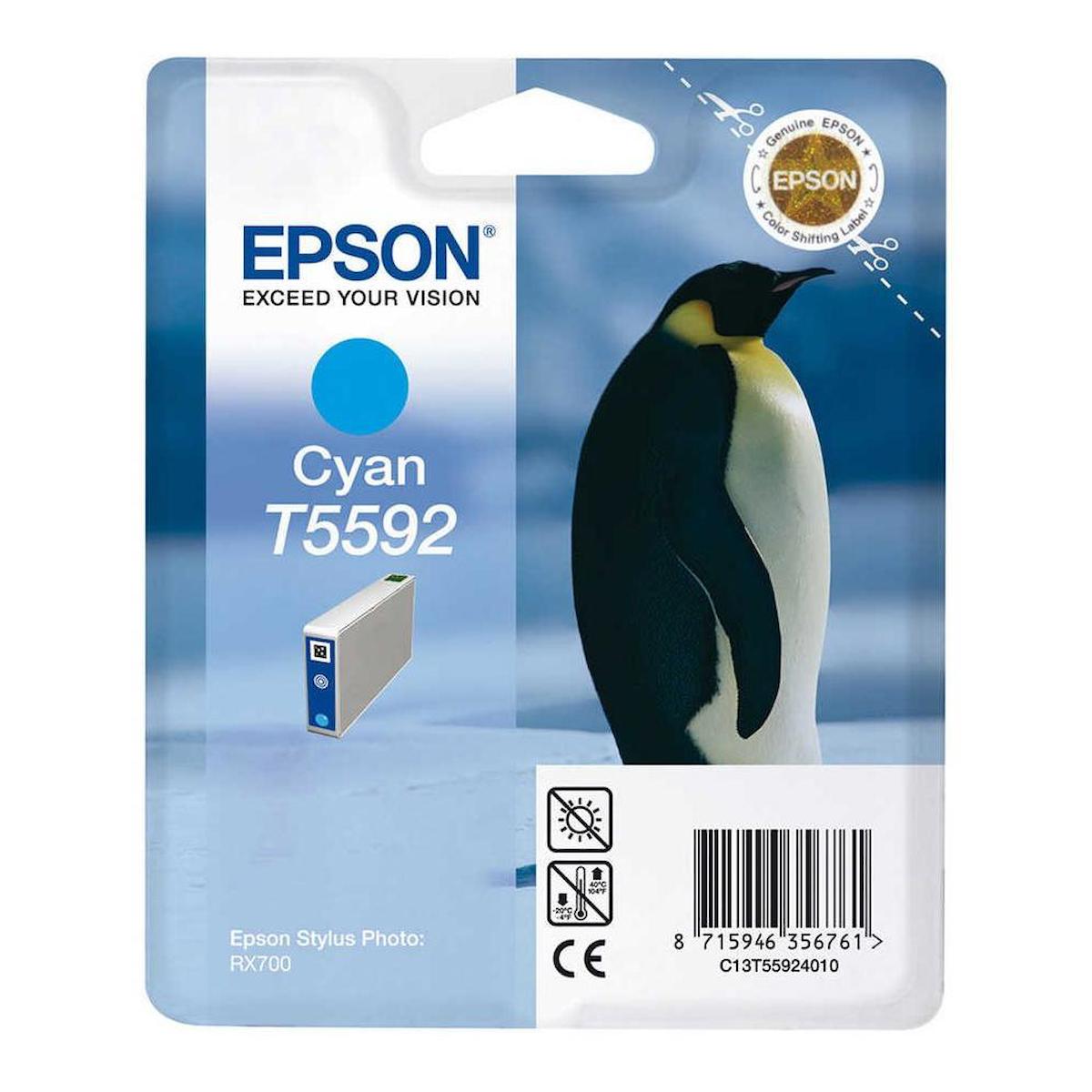 Epson T5592-C13T55924020 Orijinal Mavi Mürekkep Kartuş