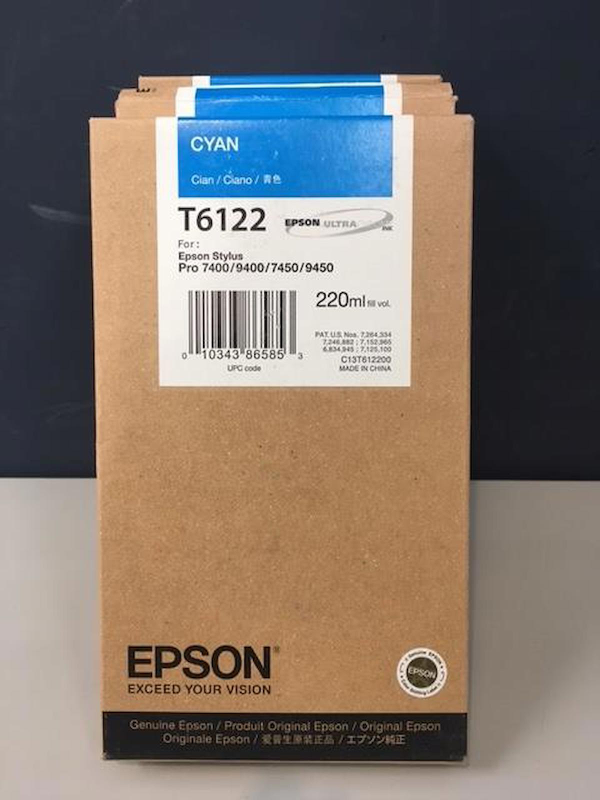Epson T6122-C13T612200 Orijinal Mavi Mürekkep Kartuş