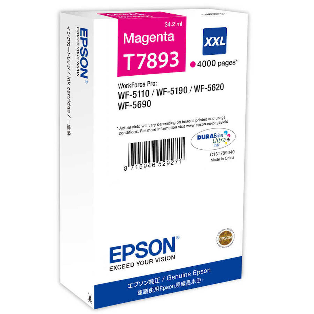 Epson T7893-C13T789340 Orijinal Kırmızı Mürekkep Kartuş