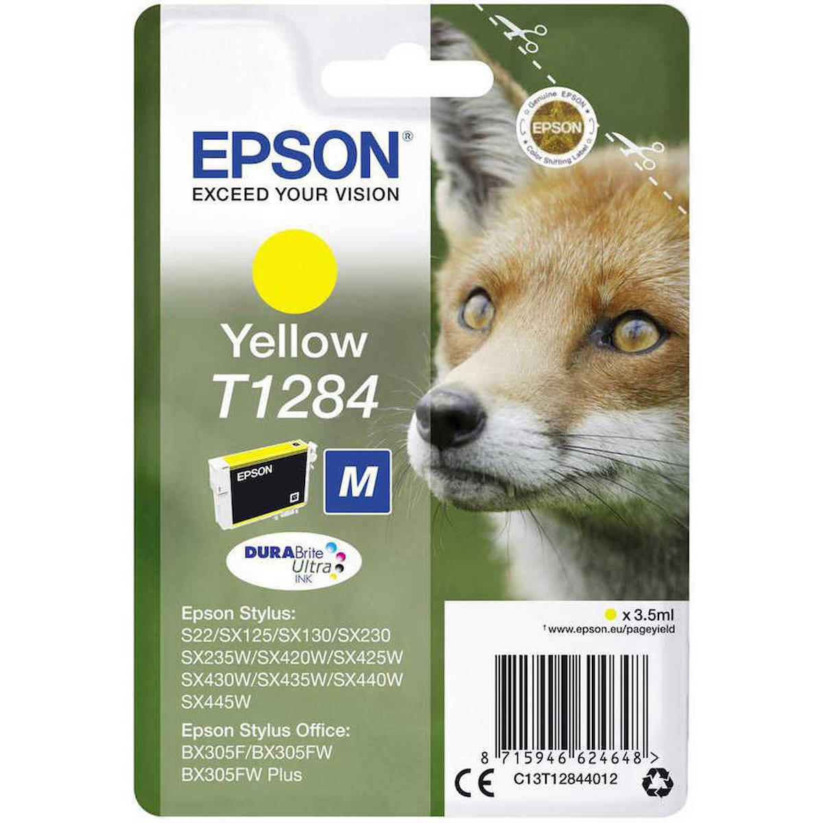Epson T1284-C13T12844020 Orijinal Sarı Mürekkep Kartuş