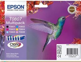 Epson T0807 C13T08074021 Orijinal Renkli Mürekkep Kartuş
