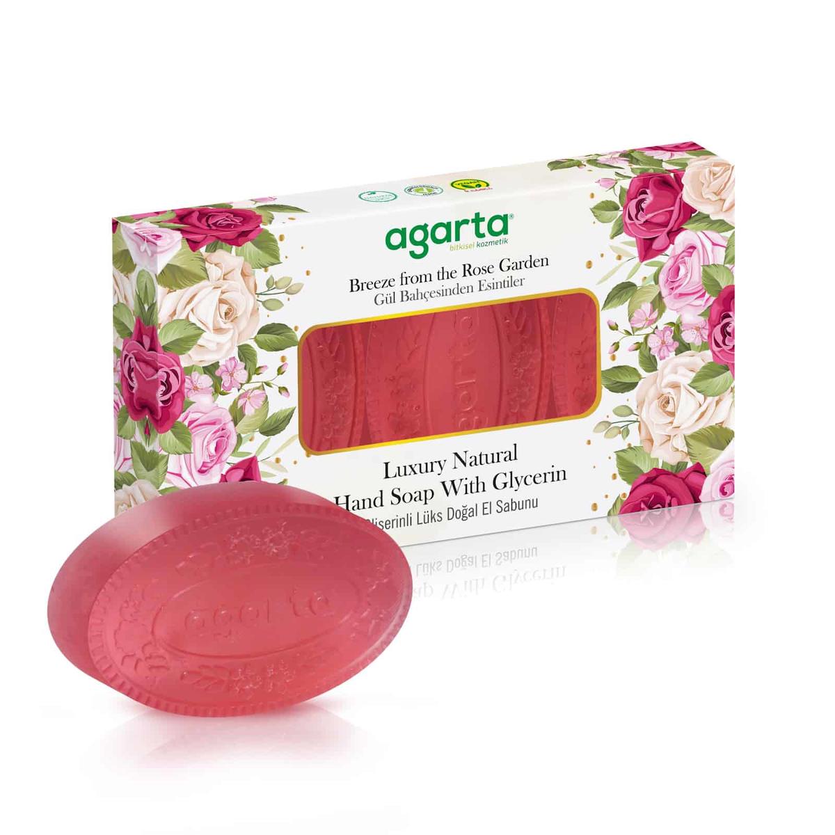 Agarta Güllü Sabun 3x100 gr