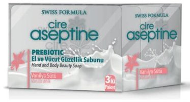 Cire Aseptine Vanilya Sütü Sabun 3x100 gr