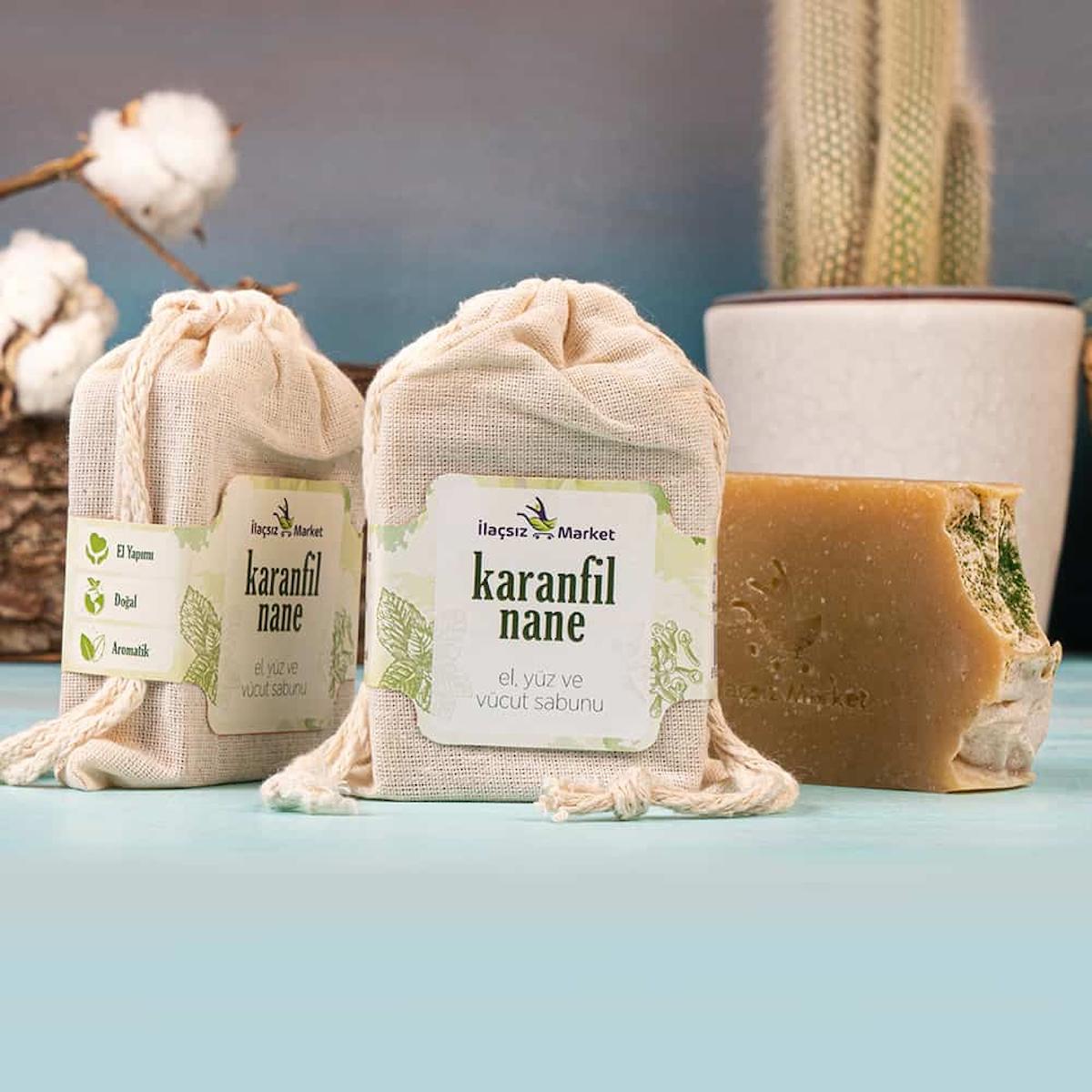 İlaçsız Market Karanfil Nane Sabun 120 gr