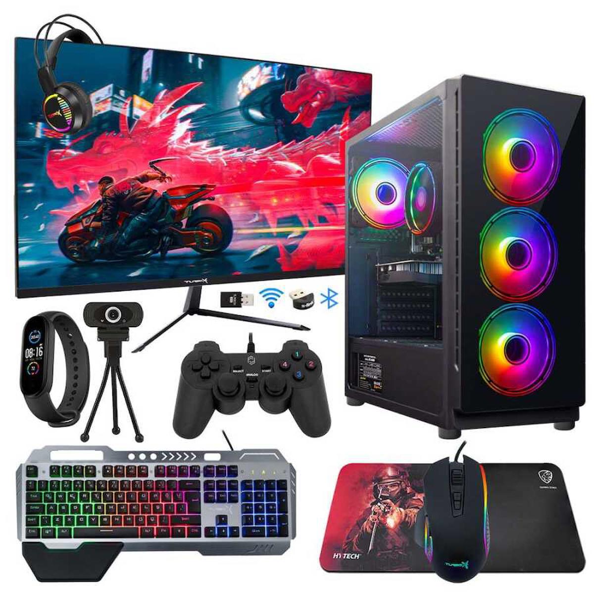 Turbox Tx1330 Harici GeForce GTX 750 Ti Ekran Kartlı Intel Core i5 4440 16 GB DDR3 256 GB SSD 23.6 inç FULL HD FreeDos Masaüstü Oyuncu Bilgisayarı