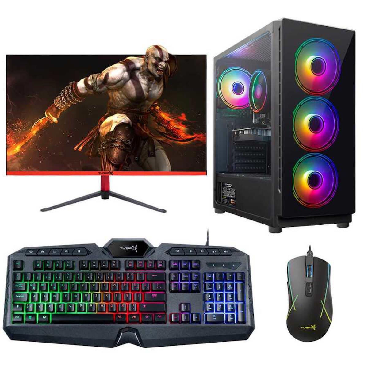 Turbox Tx94 Harici GeForce GT 740 Ekran Kartlı Intel Core i5 3470 16 GB DDR3 256 GB SSD 27 inç FULL HD FreeDos Masaüstü Oyuncu Bilgisayarı