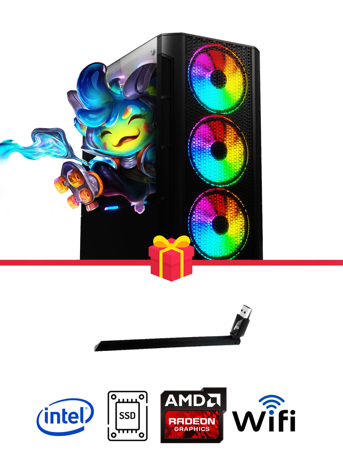 Ramtech Rc650 Harici Radeon RX 550 Ekran Kartlı Intel Core i5 3470 16 GB DDR3 240 GB SSD FreeDos Masaüstü Oyuncu Bilgisayarı
