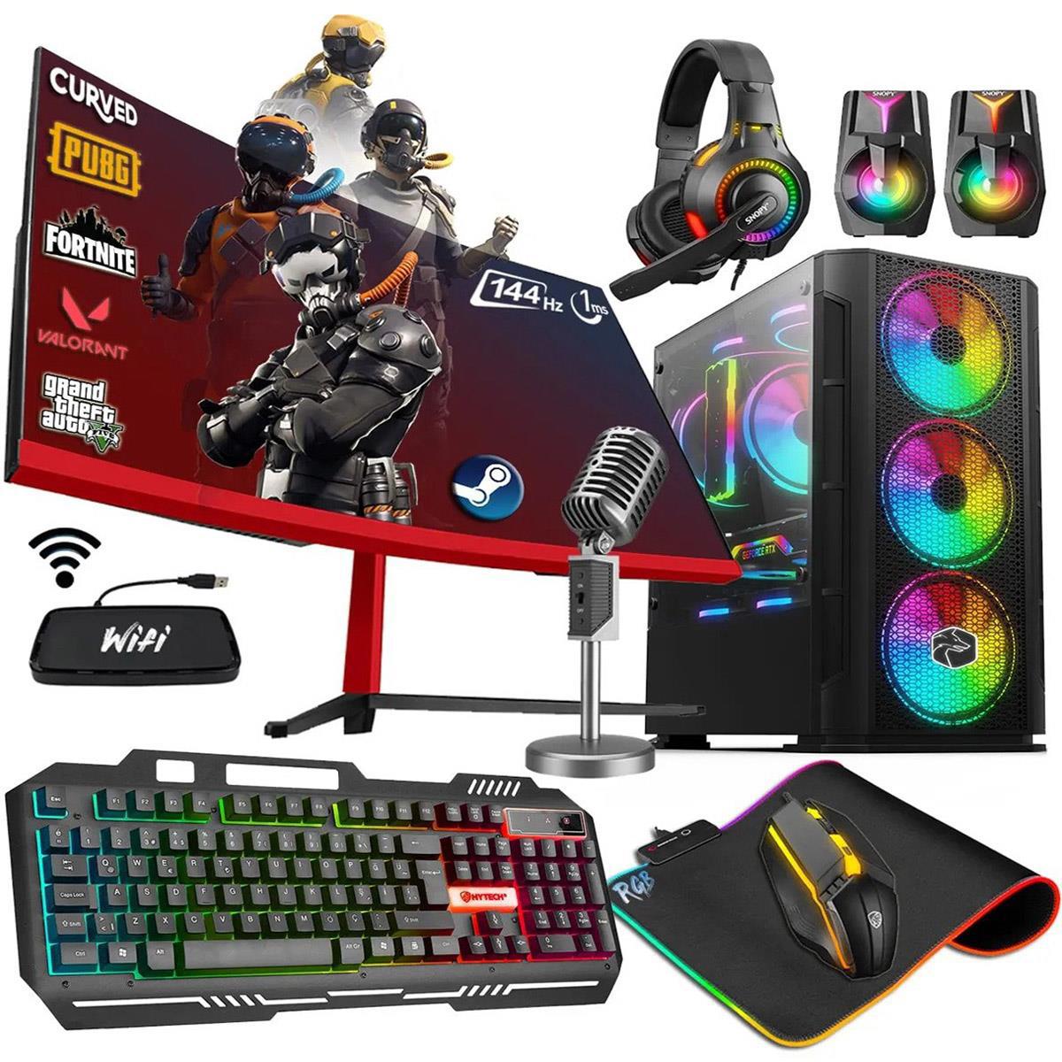 Zeiron Fx75 Harici Radeon RX 550 Ekran Kartlı Intel Core i5 3470 16 GB DDR3 256 GB SSD 23.6 inç FULL HD FreeDos Masaüstü Oyuncu Bilgisayarı
