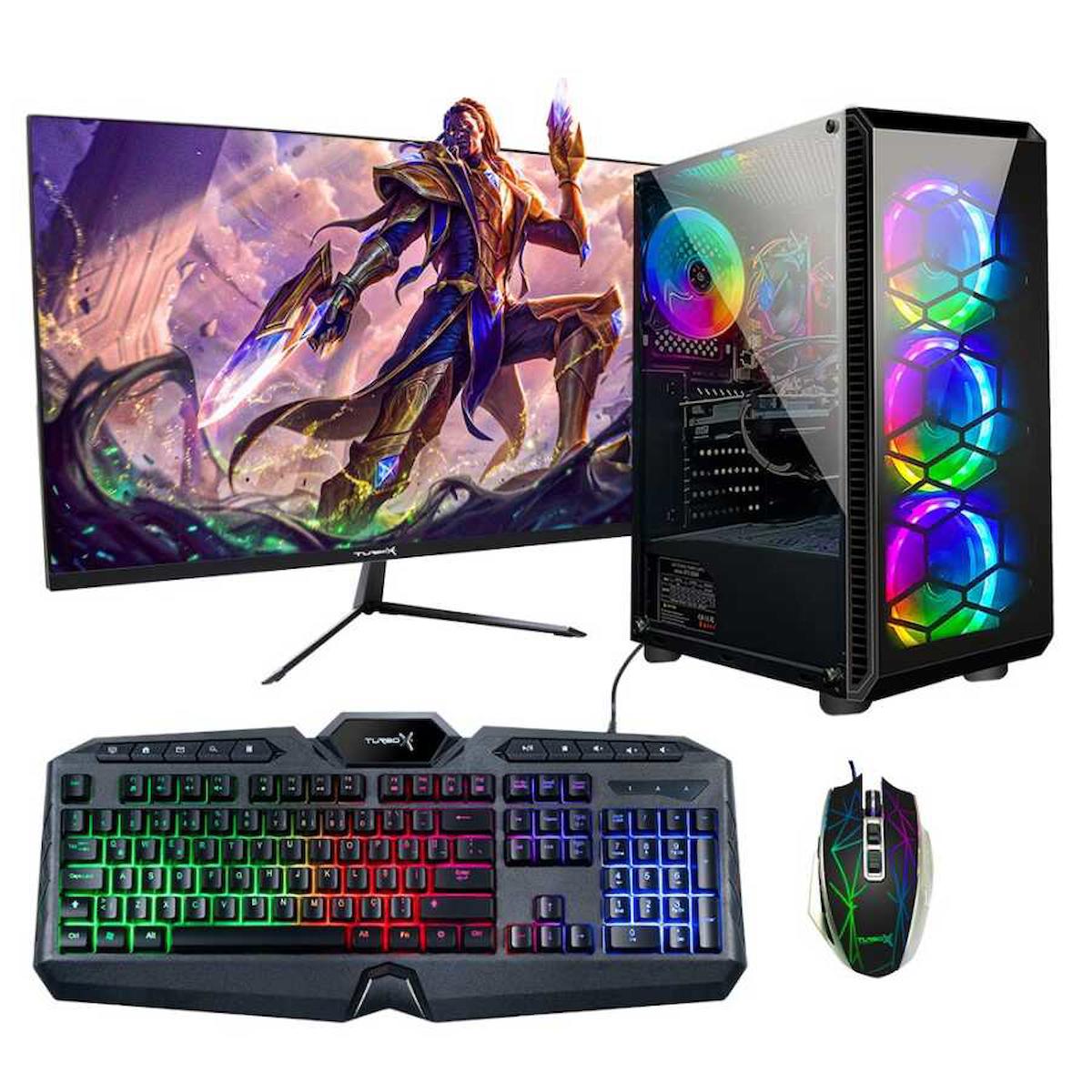 Turbox Tx253 Harici GeForce GT 740 Ekran Kartlı Intel Core i7 860 8 GB DDR3 256 GB SSD 23.6 inç FULL HD FreeDos Masaüstü Oyuncu Bilgisayarı