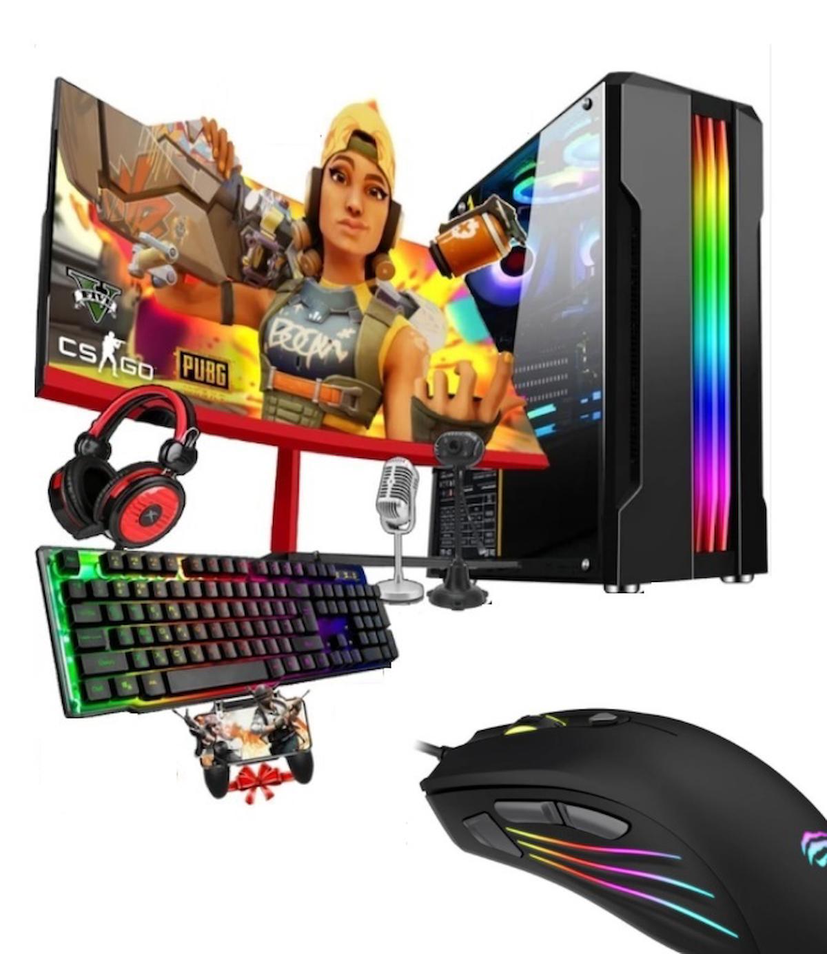 DTS Teknoloji GX342 Paylaşımlı UHD Graphics Ekran Kartlı Intel Core i5 2400 16 GB DDR3 256 GB SSD 24 inç FULL HD FreeDos Masaüstü Oyuncu Bilgisayarı