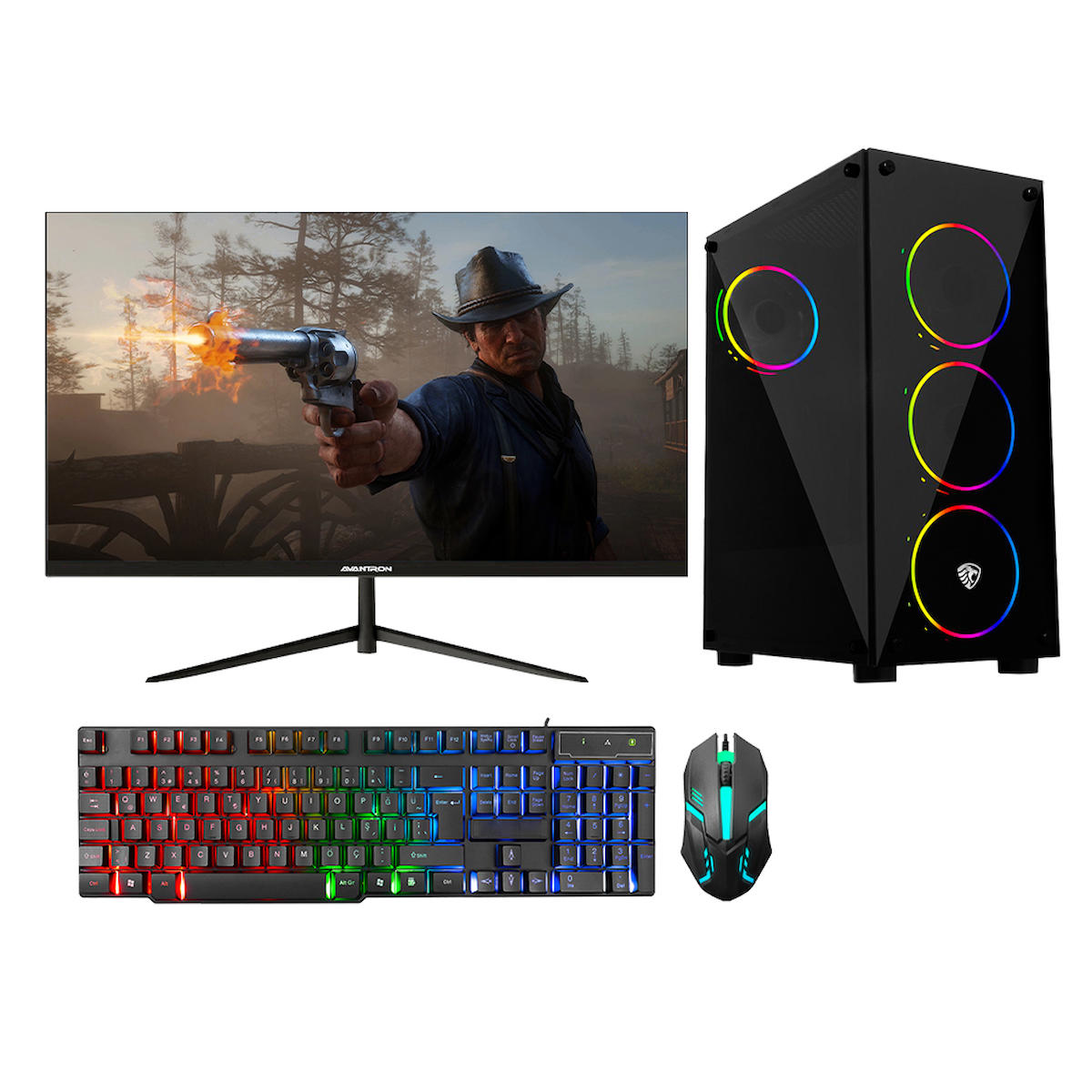 Avantron E-Sport 5 Harici Radeon RX 550 Ekran Kartlı Intel Core i5 10400F 8 GB DDR4 256 GB SSD 21.5 inç FULL HD Windows 10 Pro Masaüstü Oyuncu Bilgisayarı