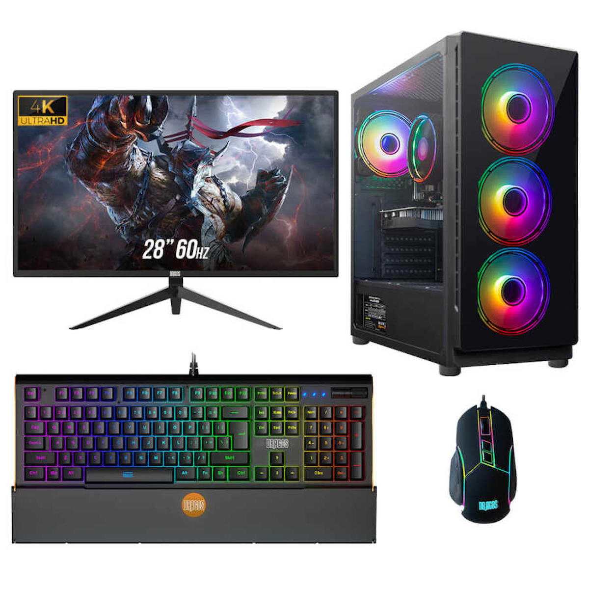 Dragos DRx4244 Harici GeForce GTX 1660 Ti Ekran Kartlı Intel Core i5 11400F 16 GB DDR4 512 GB SSD 28 inç FULL HD (4K) FreeDos Masaüstü Oyuncu Bilgisayarı