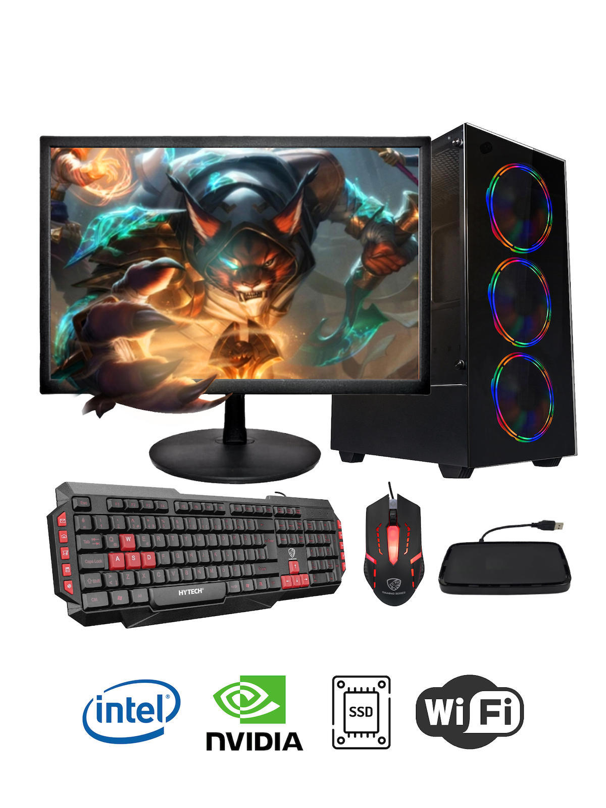 Ramtech Serisi DG79 Harici GeForce GT 740 Ekran Kartlı Intel Core i5-3350P 16 GB DDR3 128 GB SSD 19 inç FULL HD FreeDos Masaüstü Oyuncu Bilgisayarı