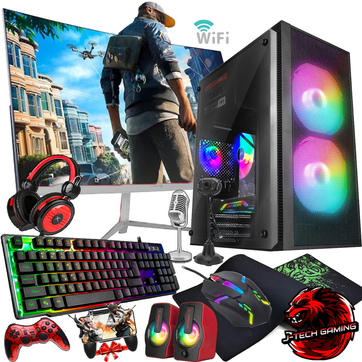 DTS Teknoloji GX238 Paylaşımlı UHD Graphics Ekran Kartlı Intel Core i5 2400 16 GB DDR3 512 GB SSD 24 inç FULL HD FreeDos Masaüstü Oyuncu Bilgisayarı