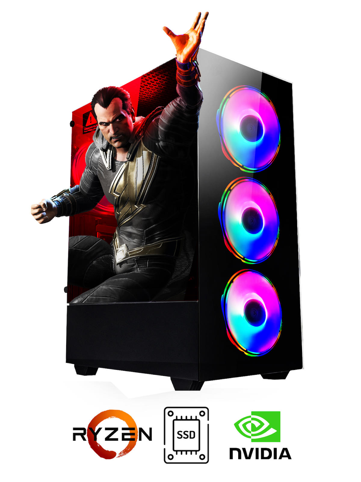 Ramtech RG178 Harici GeForce RTX 3050 Ekran Kartlı AMD Ryzen 5500 16 GB DDR4 256 GB SSD FreeDos Masaüstü Oyuncu Bilgisayarı