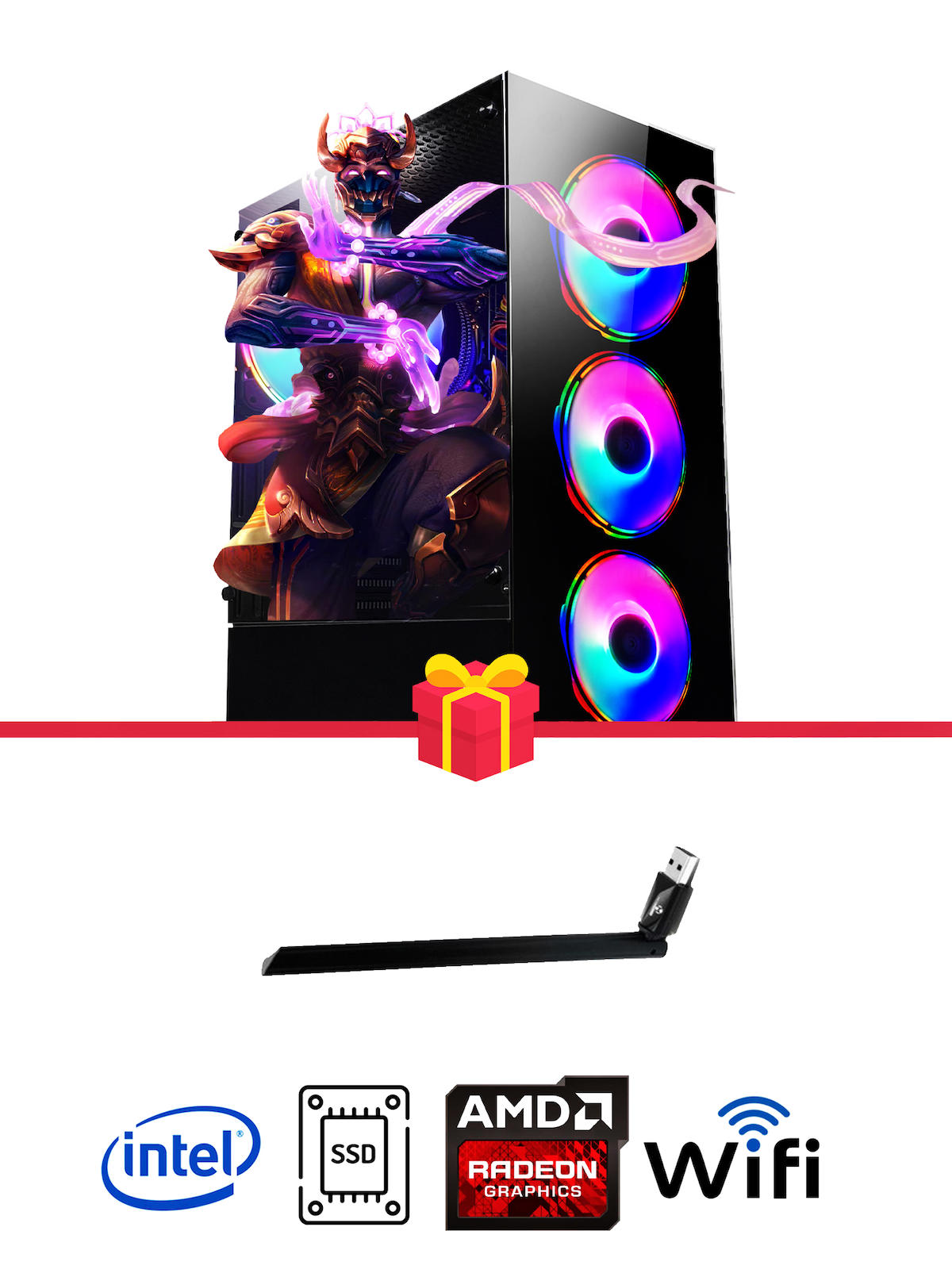 Ramtech Rcb650 Harici Radeon RX 550 Ekran Kartlı Intel Core i5 3470 16 GB DDR3 240 GB SSD FreeDos Masaüstü Oyuncu Bilgisayarı