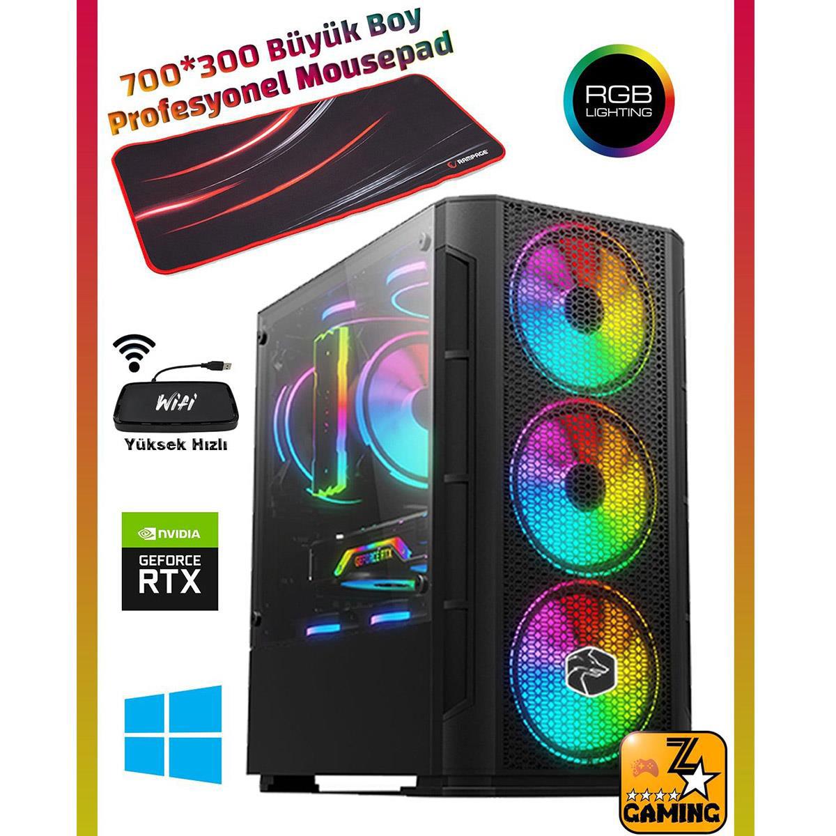 Zeiron Martial Pro Harici GeForce RTX 3060 Ekran Kartlı AMD Ryzen 5600X 32 GB DDR4 512 GB SSD FreeDos Masaüstü Oyuncu Bilgisayarı