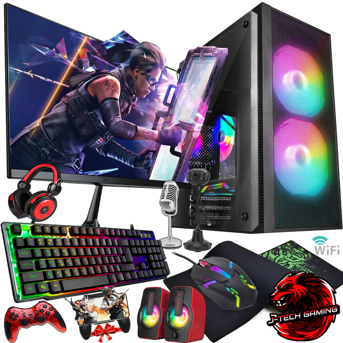 DTS Teknoloji GX243 Paylaşımlı UHD Graphics Ekran Kartlı Intel Core i5 2400 16 GB DDR3 512 GB SSD 22 inç FULL HD FreeDos Masaüstü Oyuncu Bilgisayarı
