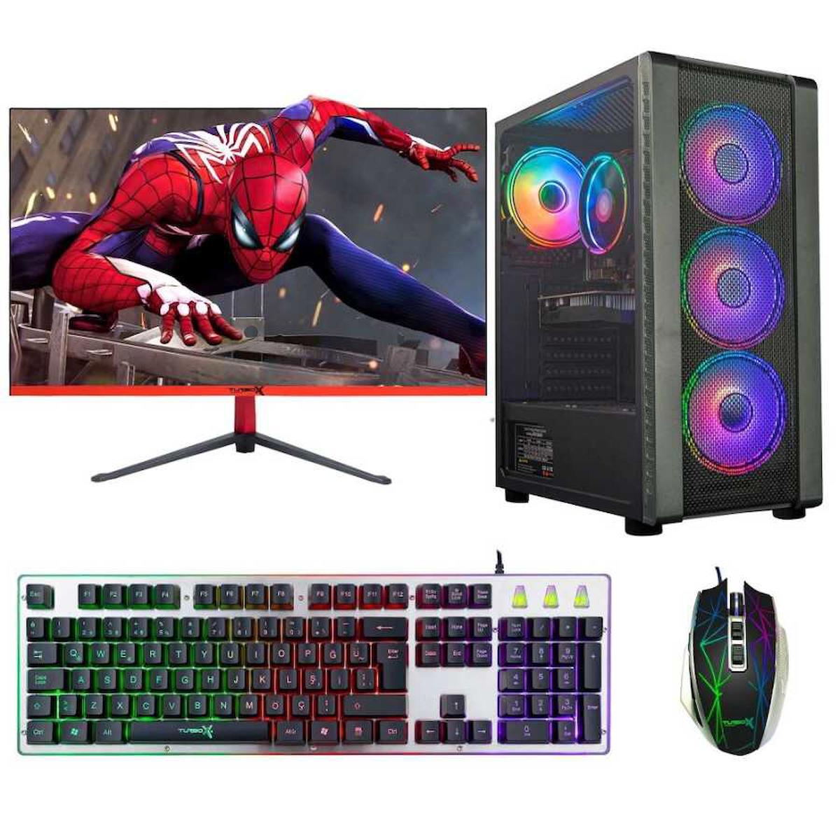 Turbox Tx107 Harici GeForce GTX 750 Ti Ekran Kartlı Intel Core i5 4440 16 GB DDR3 256 GB SSD 27 inç FULL HD FreeDos Masaüstü Oyuncu Bilgisayarı