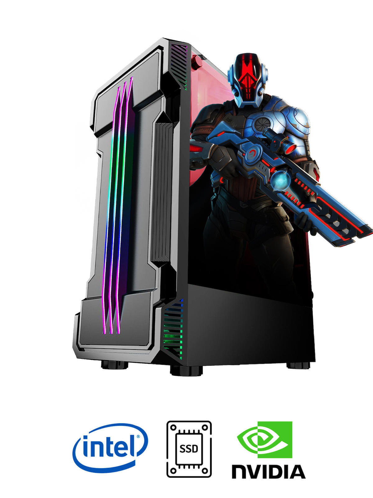 Ramtech DG333 Harici GeForce GTX 1650 Ekran Kartlı Intel Core 2600 16 GB DDR3 256 GB SSD FreeDos Masaüstü Oyuncu Bilgisayarı