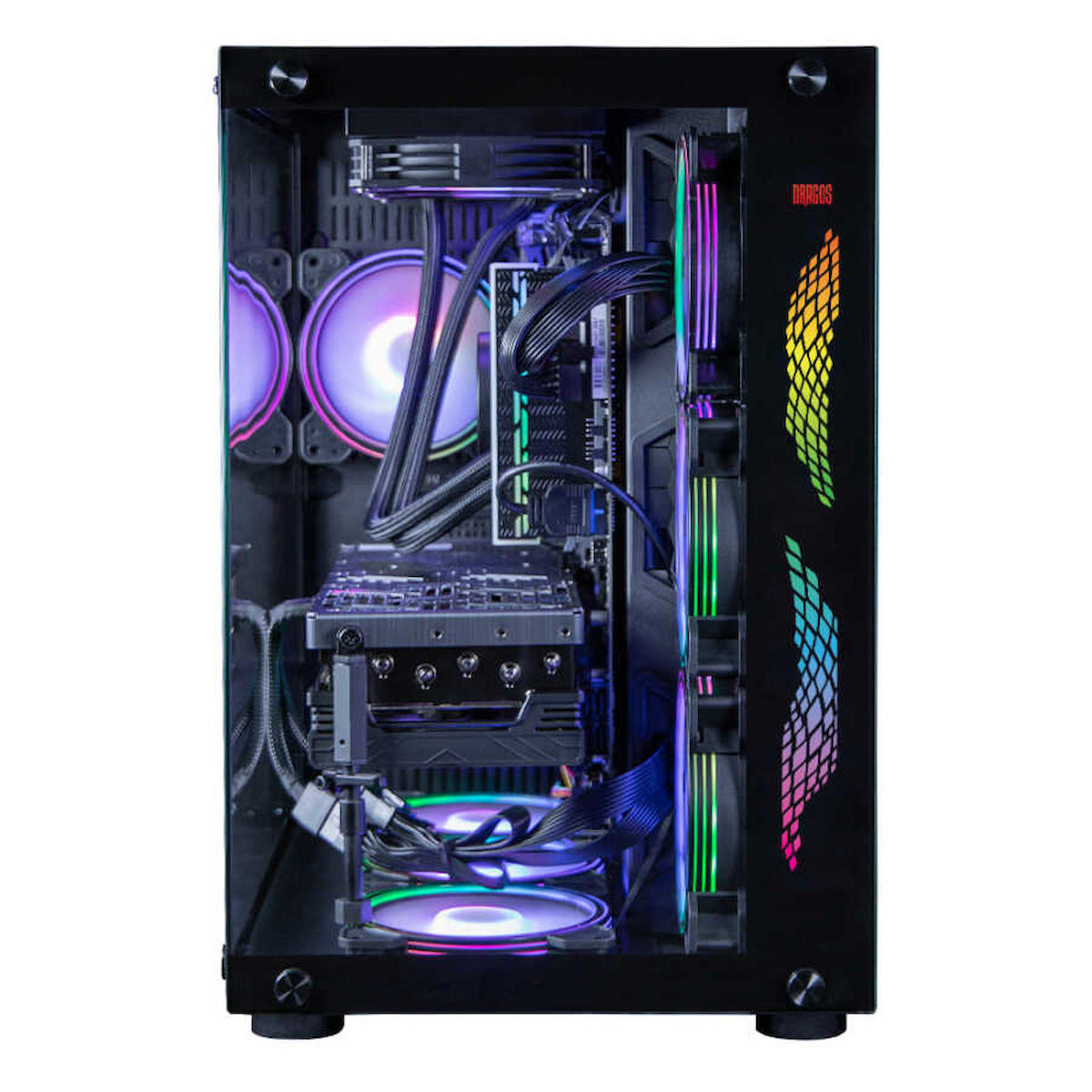 Dragos DRx3956 Harici GeForce GTX 1660 Ti Ekran Kartlı Intel Core i5 13400F 16 GB DDR4 512 GB SSD 28 inç FULL HD (4K) FreeDos Masaüstü Oyuncu Bilgisayarı