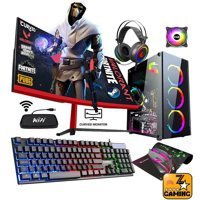 Zeiron AMX60 Harici Radeon RX 550 Ekran Kartlı AMD Ryzen 3600 16 GB DDR4 240 GB SSD 24 inç FreeDos Masaüstü Oyuncu Bilgisayarı