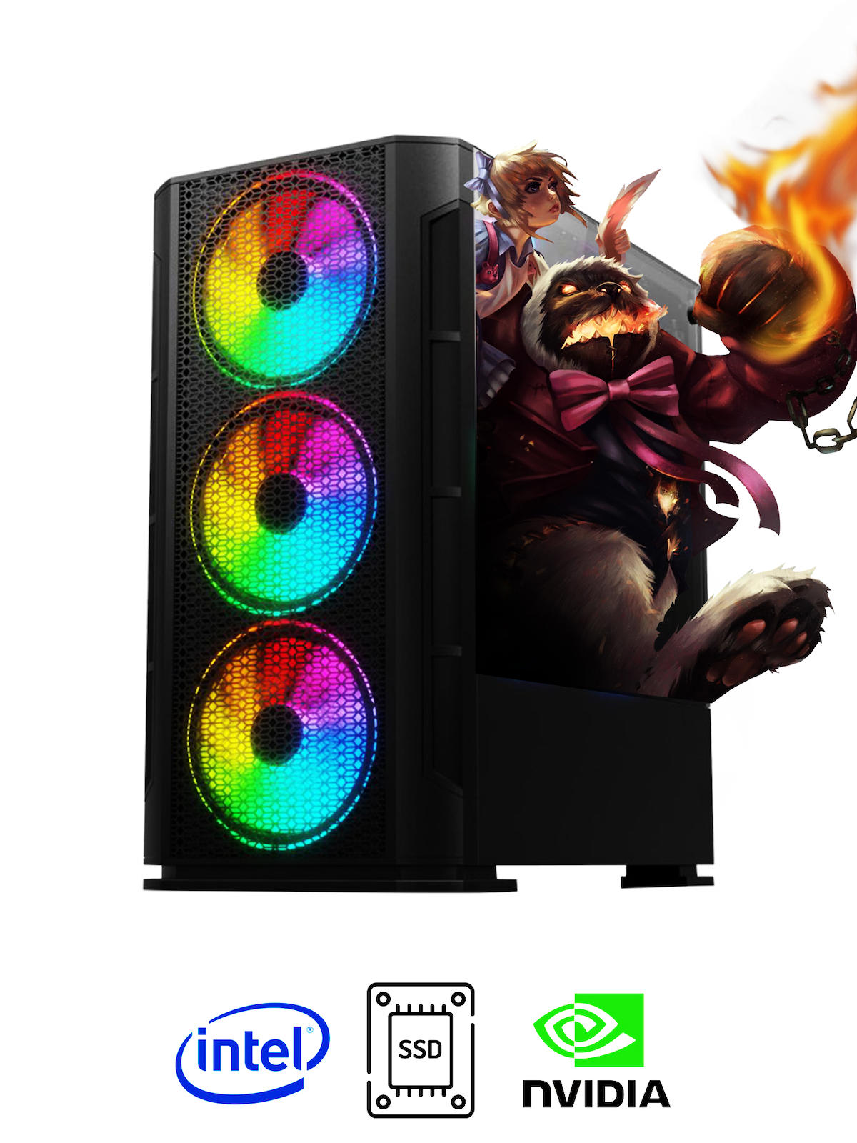 Ramtech DG298-M Harici GeForce GTX 1050 Ti Ekran Kartlı Intel Core i5 3470 16 GB DDR3 512 GB SSD FreeDos Masaüstü Oyuncu Bilgisayarı