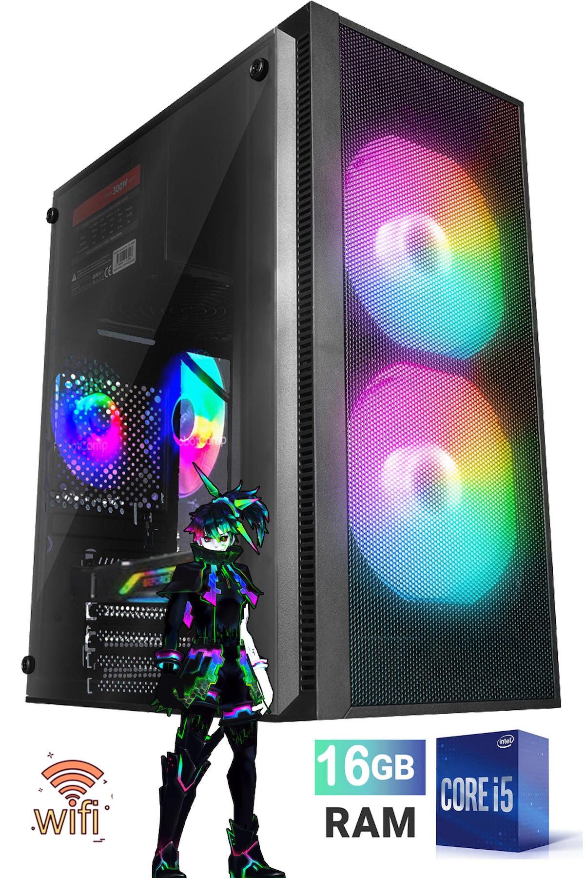 OEM GX259 Paylaşımlı UHD Graphics Ekran Kartlı Intel Core i5 3470 16 GB DDR3 256 GB SSD FreeDos Masaüstü Oyuncu Bilgisayarı
