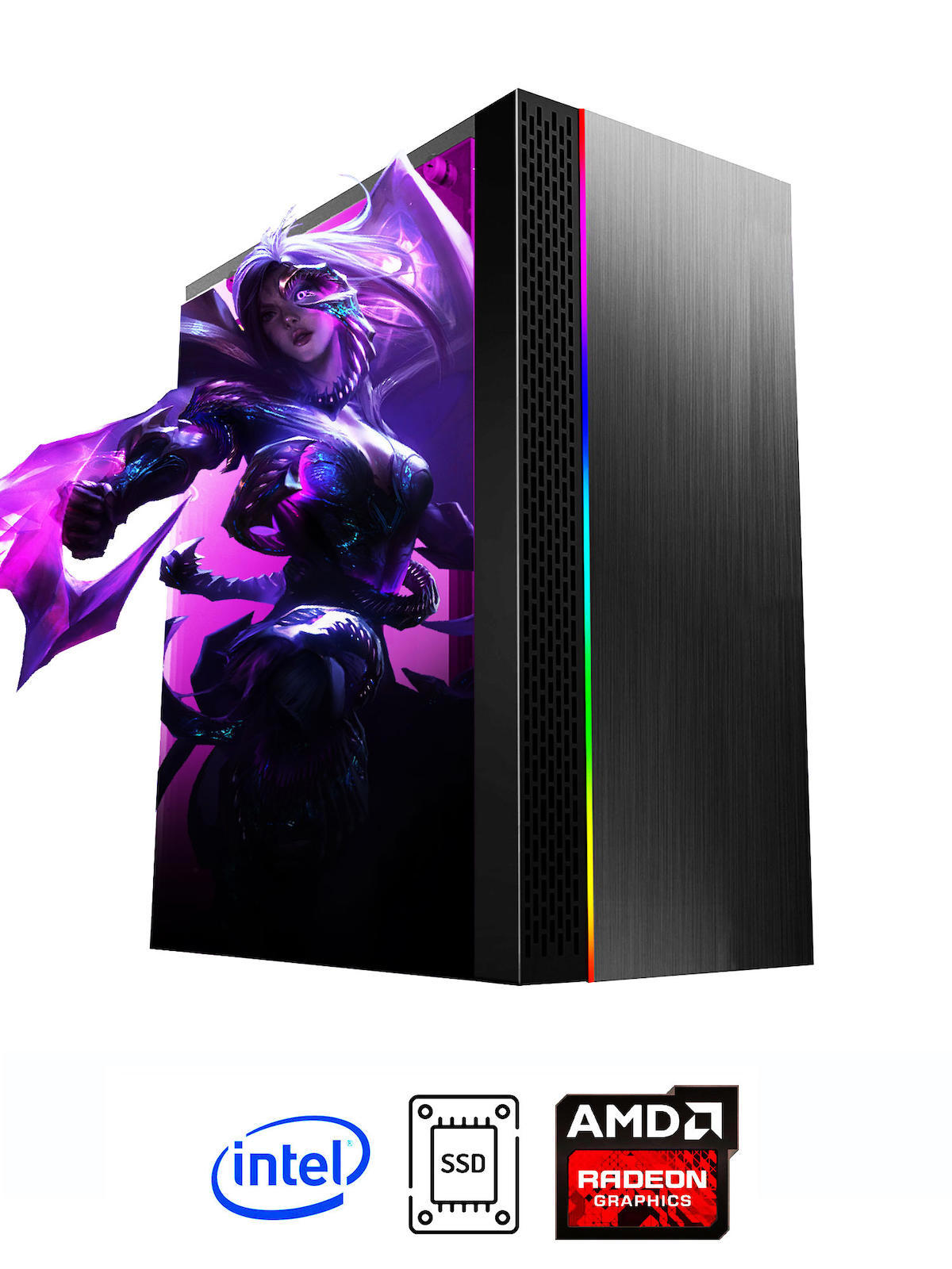 Ramtech DG330 Harici Radeon RX 550 Ekran Kartlı Intel Core 2600 16 GB DDR3 256 GB SSD FreeDos Masaüstü Oyuncu Bilgisayarı