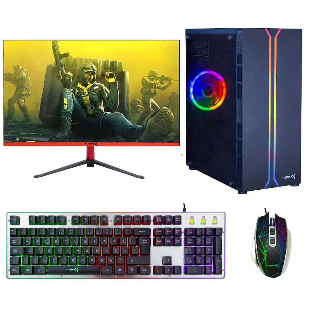 Turbox Tx668 Harici GeForce GT 740 Ekran Kartlı Intel Core i5 4440 16 GB DDR3 480 GB SSD 27 inç FULL HD FreeDos Masaüstü Oyuncu Bilgisayarı