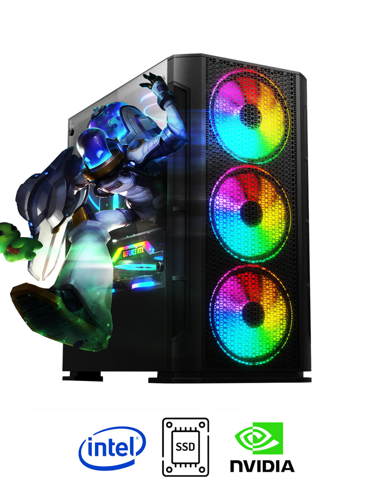 Ramtech DG214-M Harici GeForce GT 740 Ekran Kartlı Intel Core i5 4570 16 GB DDR3 256 GB SSD FreeDos Masaüstü Oyuncu Bilgisayarı