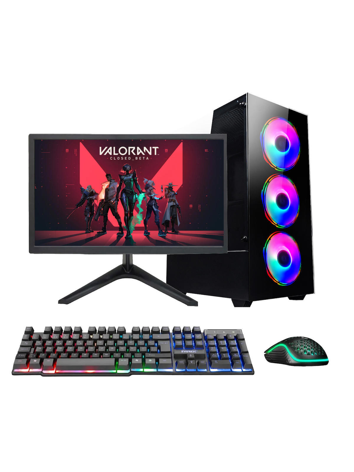 Ramtech DG61 Harici GeForce GT 730 Ekran Kartlı Intel Core i5 3470 16 GB DDR3 128 GB SSD 18.5 inç HD FreeDos Masaüstü Oyuncu Bilgisayarı