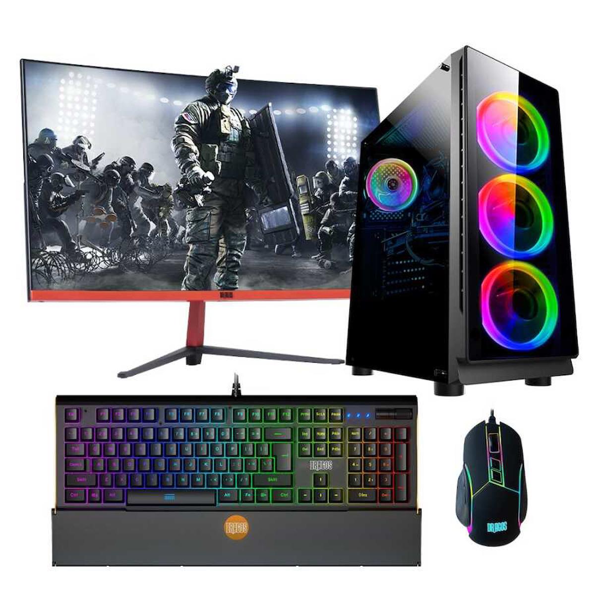 Turbox Tx939 Harici GeForce GTX 750 Ti Ekran Kartlı Intel Core i5 4440 16 GB DDR3 256 GB SSD 23.6 inç FULL HD FreeDos Masaüstü Oyuncu Bilgisayarı