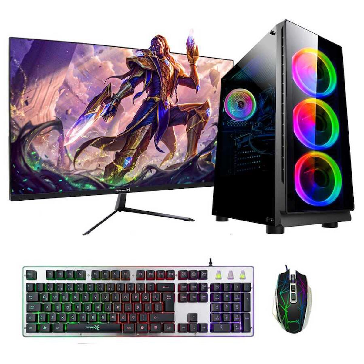Turbox Tx902 Harici GeForce GT 740 Ekran Kartlı Intel Core i5 3470 16 GB DDR3 256 GB SSD 23.6 inç FULL HD FreeDos Masaüstü Oyuncu Bilgisayarı