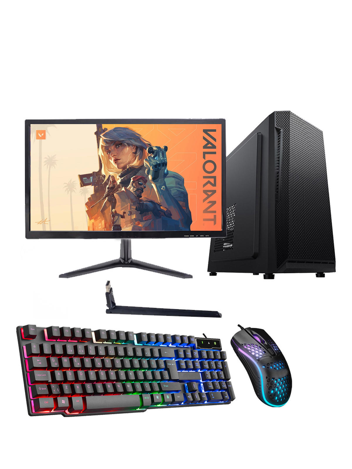 Ramtech Full Force Harici UHD Graphics Ekran Kartlı Intel Core i3 2110 16 GB DDR3 128 GB SSD 21.5 inç FULL HD FreeDos Masaüstü Oyuncu Bilgisayarı