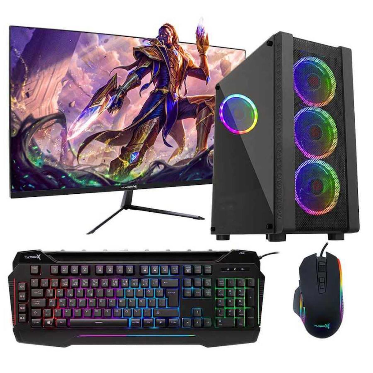 Turbox Tx1151 Harici GeForce GT 740 Ekran Kartlı Intel Core i5 3470 16 GB DDR3 256 GB SSD 23.6 inç FULL HD FreeDos Masaüstü Oyuncu Bilgisayarı