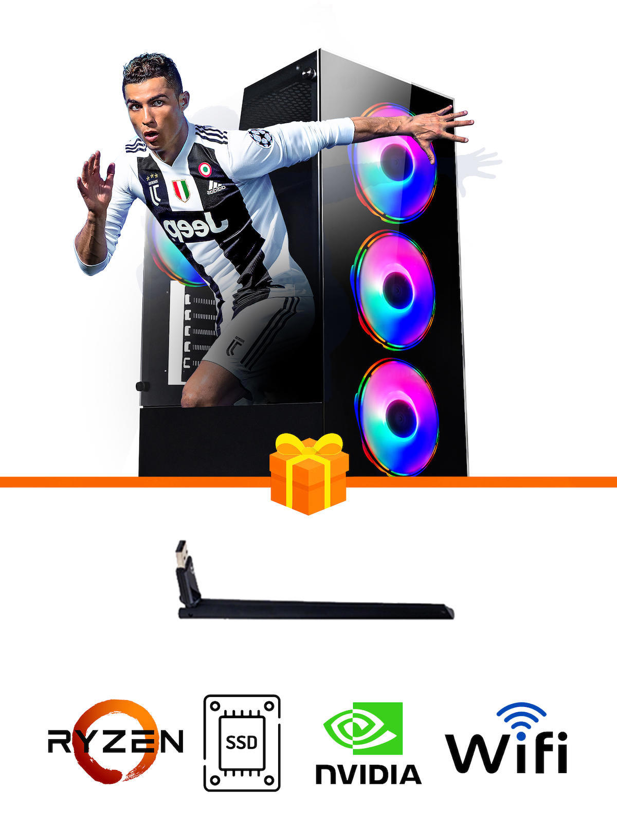 Ramtech Gaming RG505-0129 Harici GeForce GTX 1650 Ekran Kartlı AMD Ryzen 5500 32 GB DDR4 256 GB SSD FULL HD FreeDos Masaüstü Oyuncu Bilgisayarı