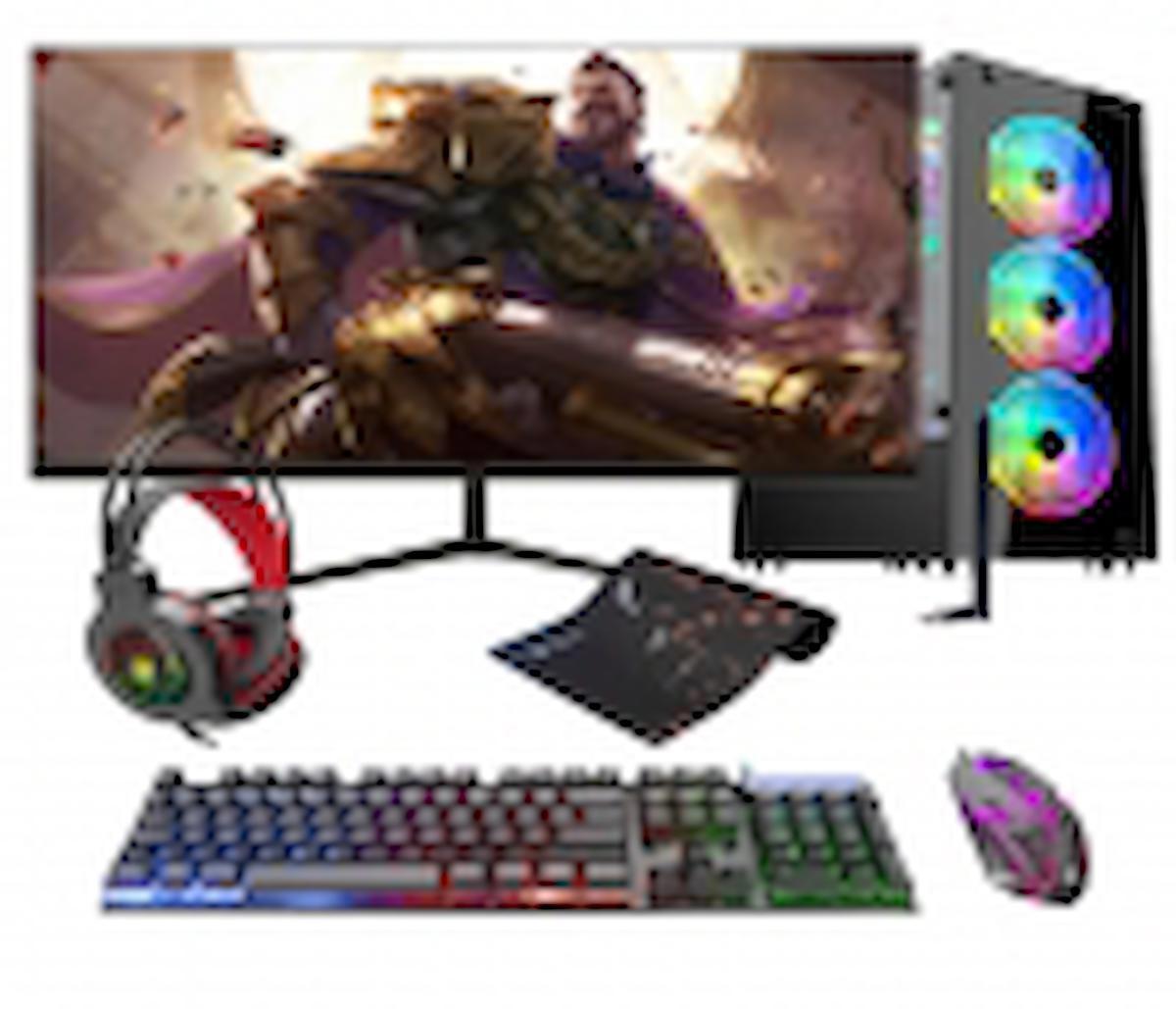 Ramtech DG86 Harici Radeon R7 240 Ekran Kartlı Intel Core i5 3470 16 GB DDR3 256 GB SSD 23.6 inç FreeDos Masaüstü Oyuncu Bilgisayarı
