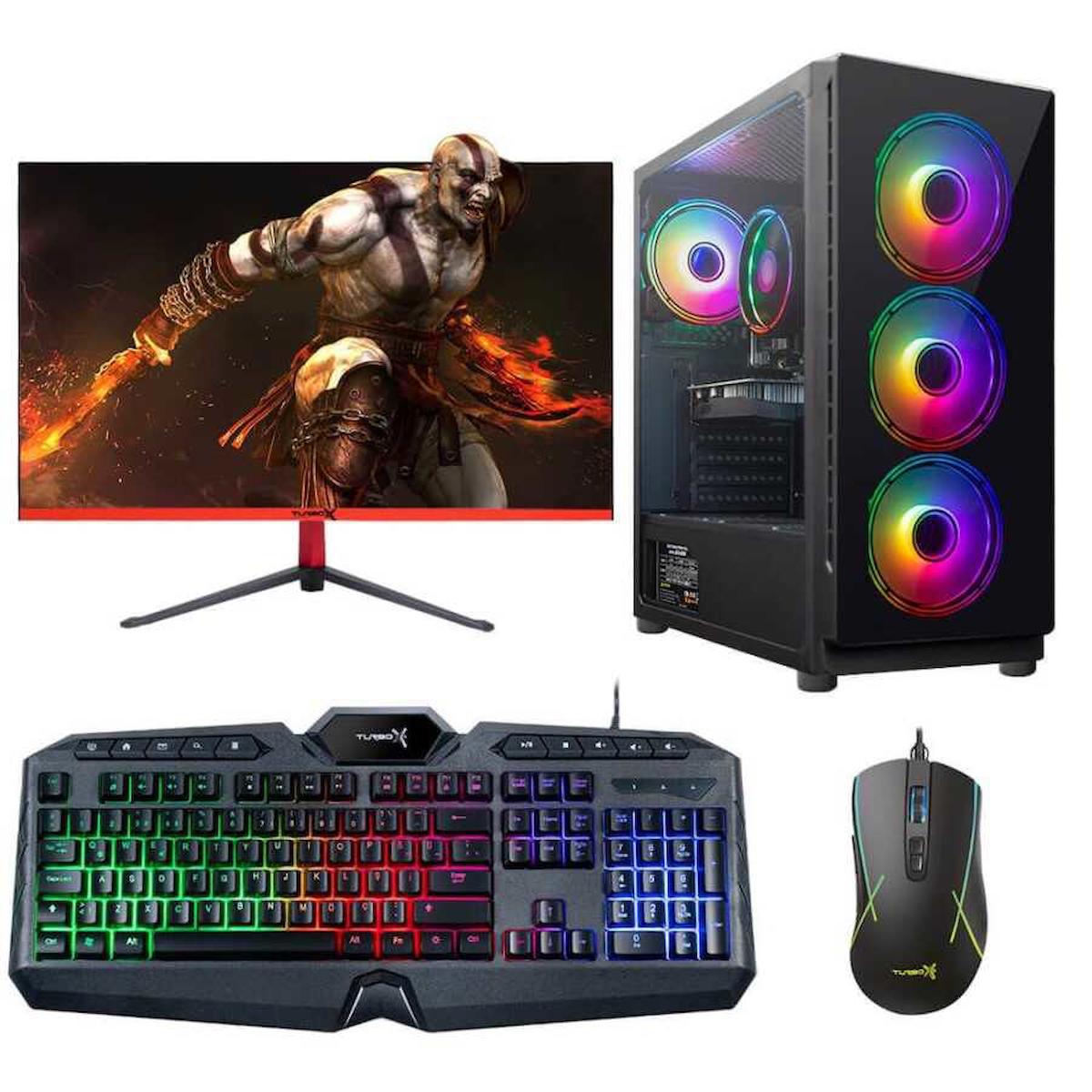 Turbox Tx93 Harici GeForce GT 740 Ekran Kartlı Intel Core i5 3470 8 GB DDR3 256 GB SSD 27 inç FULL HD FreeDos Masaüstü Oyuncu Bilgisayarı