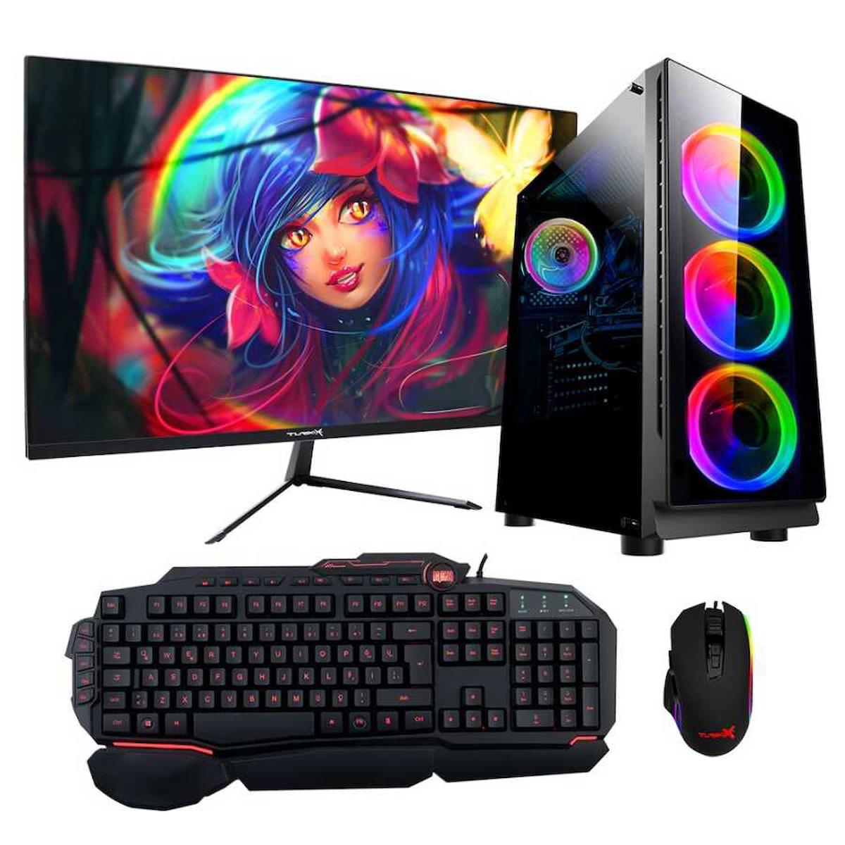Turbox Tx383 Harici GeForce GT 740 Ekran Kartlı Intel Core i5 3470 8 GB DDR3 256 GB SSD 23.6 inç FULL HD FreeDos Masaüstü Oyuncu Bilgisayarı